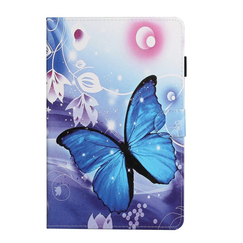 Cover Folio-hoesje Samsung Galaxy Tab A7 Telefoonhoesje Maan Vlinder