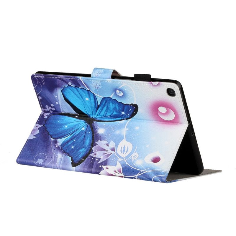 Cover Folio-hoesje Samsung Galaxy Tab A7 Telefoonhoesje Maan Vlinder