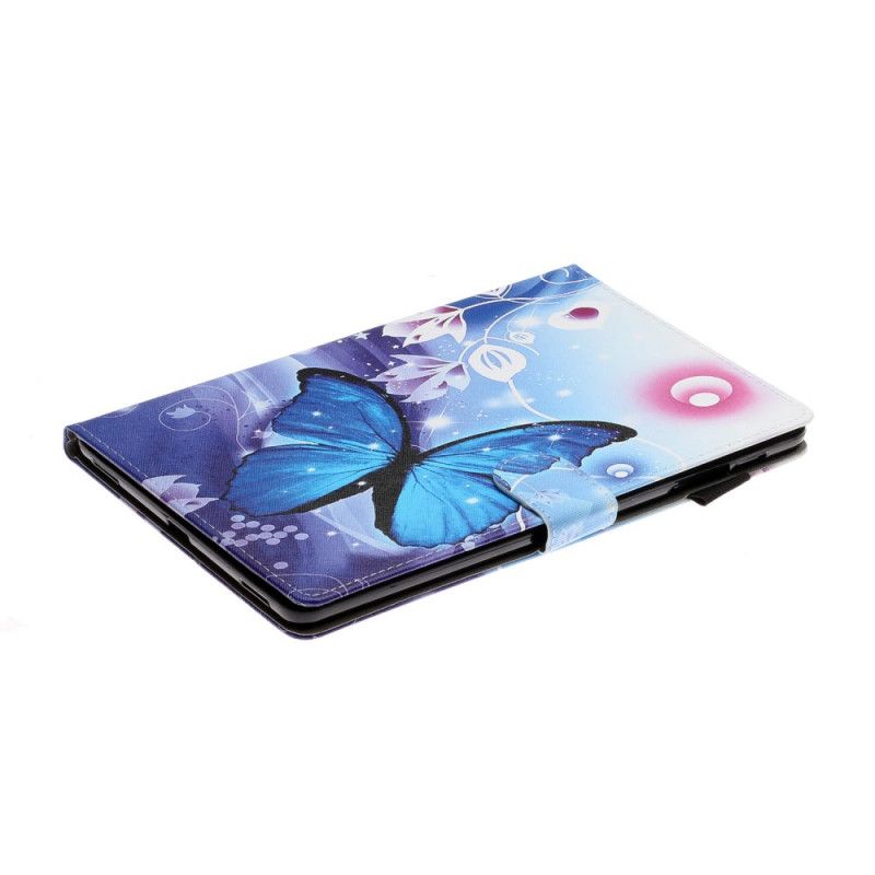 Cover Folio-hoesje Samsung Galaxy Tab A7 Telefoonhoesje Maan Vlinder