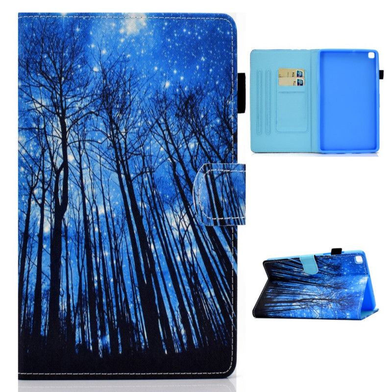 Cover Folio-hoesje Samsung Galaxy Tab A7 Telefoonhoesje Nachtbos