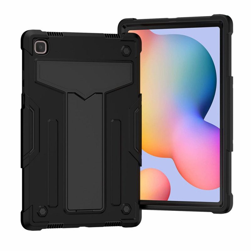 Cover Hoesje Samsung Galaxy Tab A7 Grijs Zwart Telefoonhoesje Resistente Opvouwbare Steun