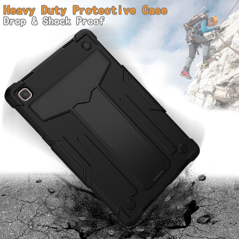 Cover Hoesje Samsung Galaxy Tab A7 Grijs Zwart Telefoonhoesje Resistente Opvouwbare Steun