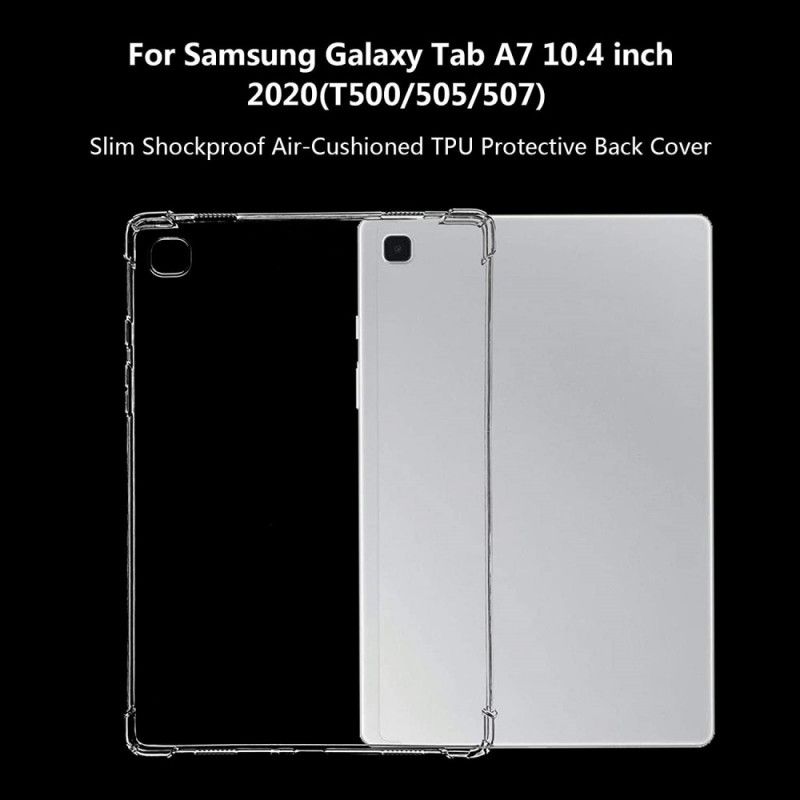 Cover Hoesje Samsung Galaxy Tab A7 Telefoonhoesje Transparant Versterkte Hoeken