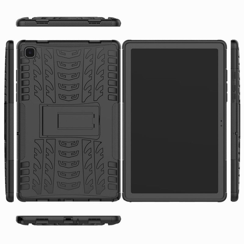 Cover Hoesje Samsung Galaxy Tab A7 Wit Zwart Telefoonhoesje Ultrabestendige Premium