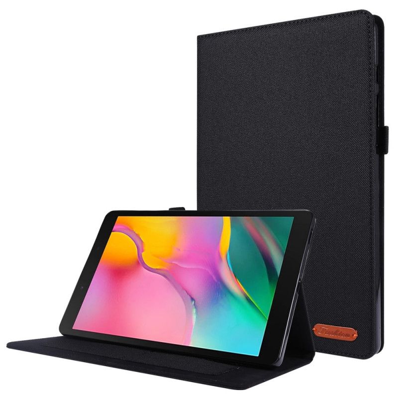 Cover Samsung Galaxy Tab A7 Grijs Zwart Stof