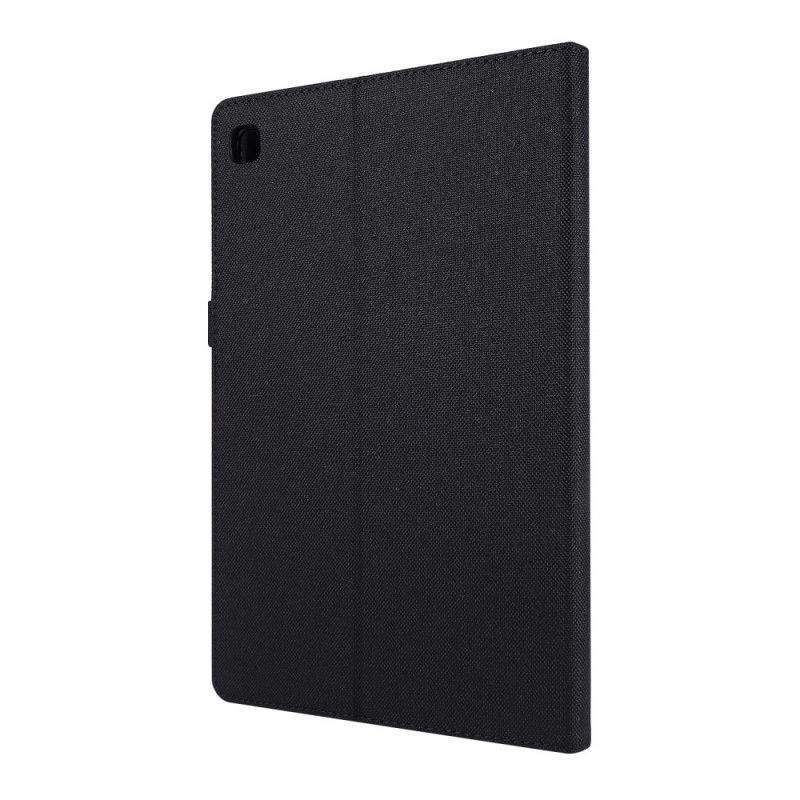 Cover Samsung Galaxy Tab A7 Grijs Zwart Stof