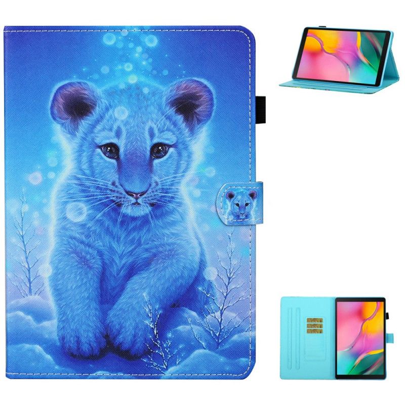 Flip Case Leren Samsung Galaxy Tab A7 Babytijger