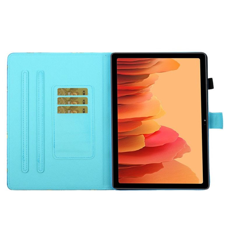 Flip Case Leren Samsung Galaxy Tab A7 Jong Meisje Art