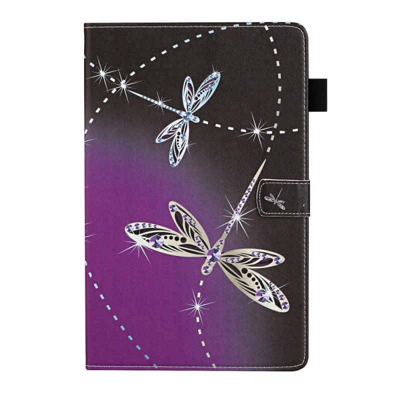 Flip Case Leren Samsung Galaxy Tab A7 Libellen