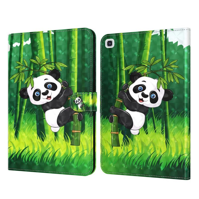 Flip Case Leren Samsung Galaxy Tab A7 Lichtvlek Panda