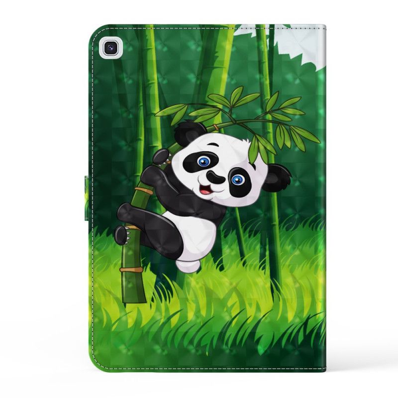 Flip Case Leren Samsung Galaxy Tab A7 Lichtvlek Panda