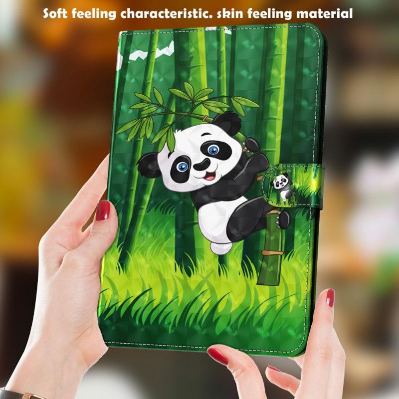 Flip Case Leren Samsung Galaxy Tab A7 Lichtvlek Panda