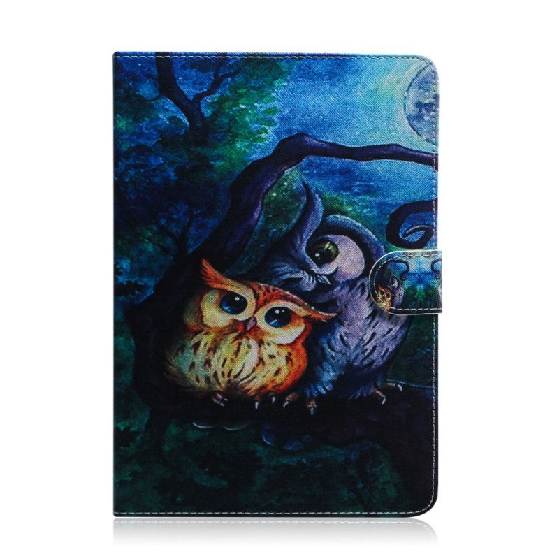 Flip Case Leren Samsung Galaxy Tab A7 Uil Schilderij