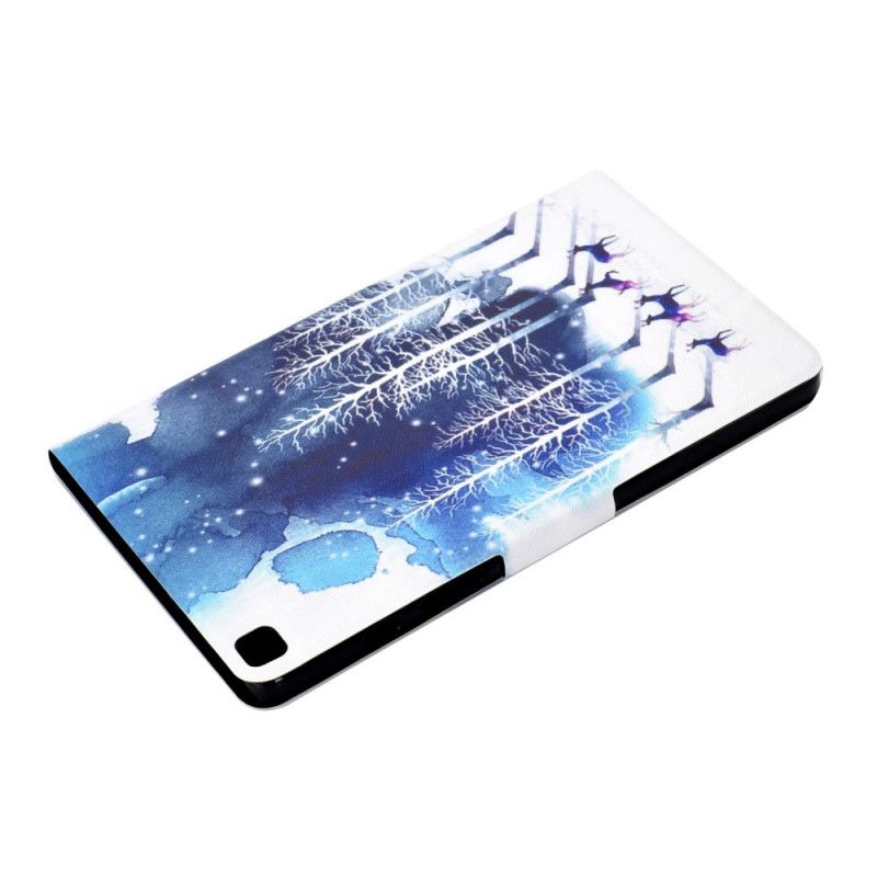 Flip Case Leren Samsung Galaxy Tab A7 Winter