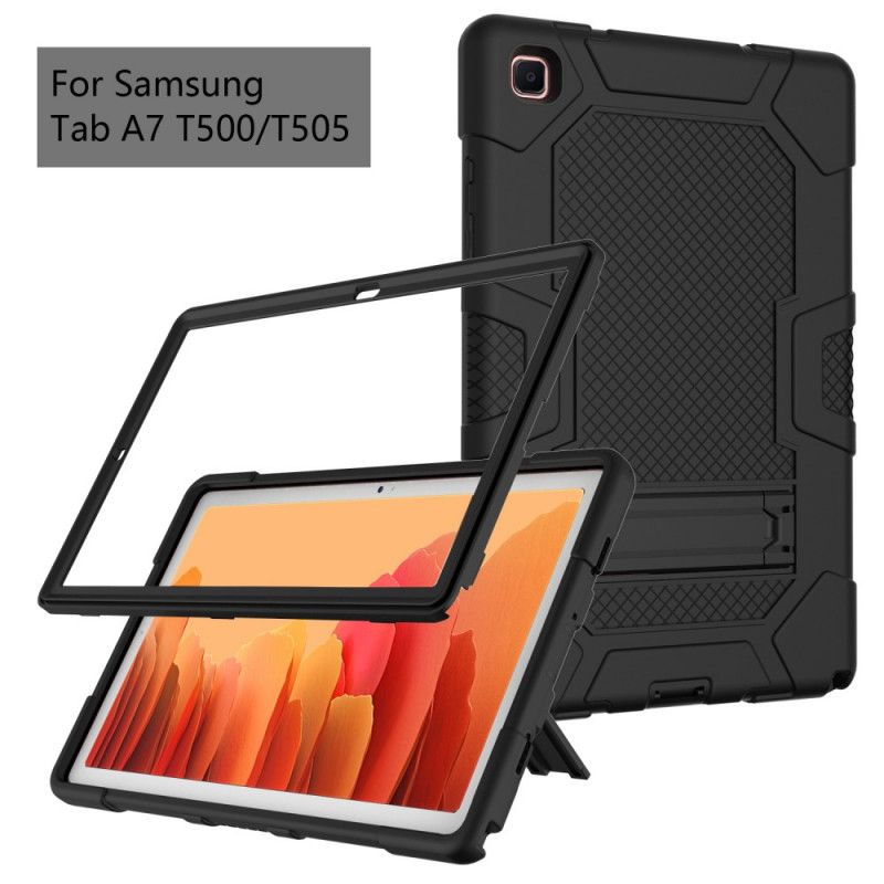 Hoesje Samsung Galaxy Tab A7 Grijs Zwart Ultrabestendig Contrast