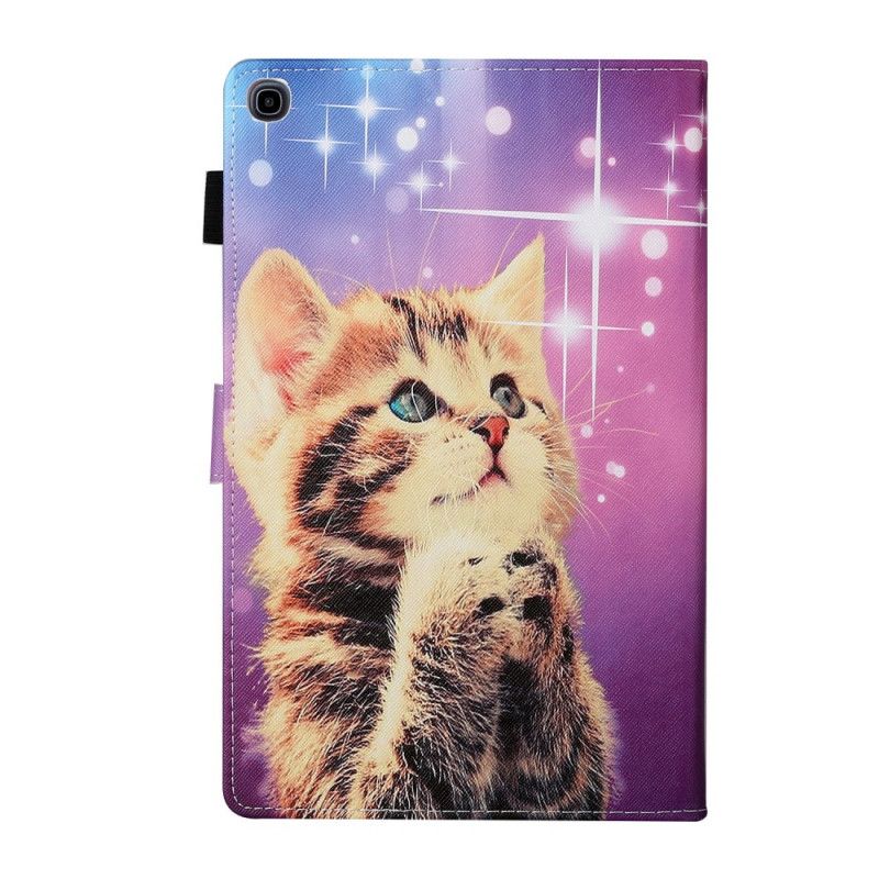 Leren Hoesje Samsung Galaxy Tab A7 Attent Kitten