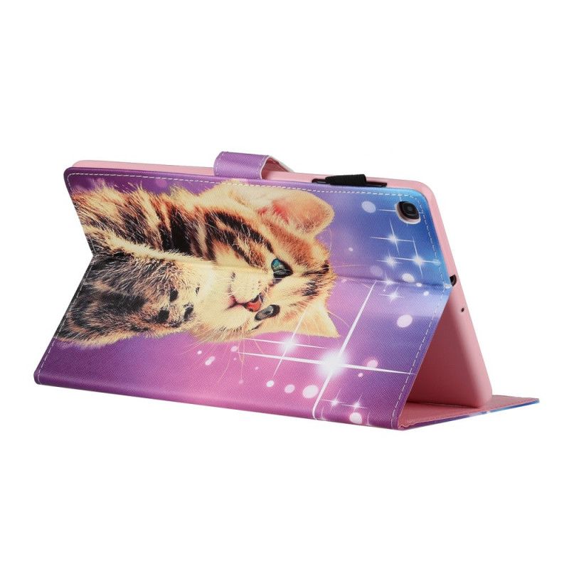 Leren Hoesje Samsung Galaxy Tab A7 Attent Kitten