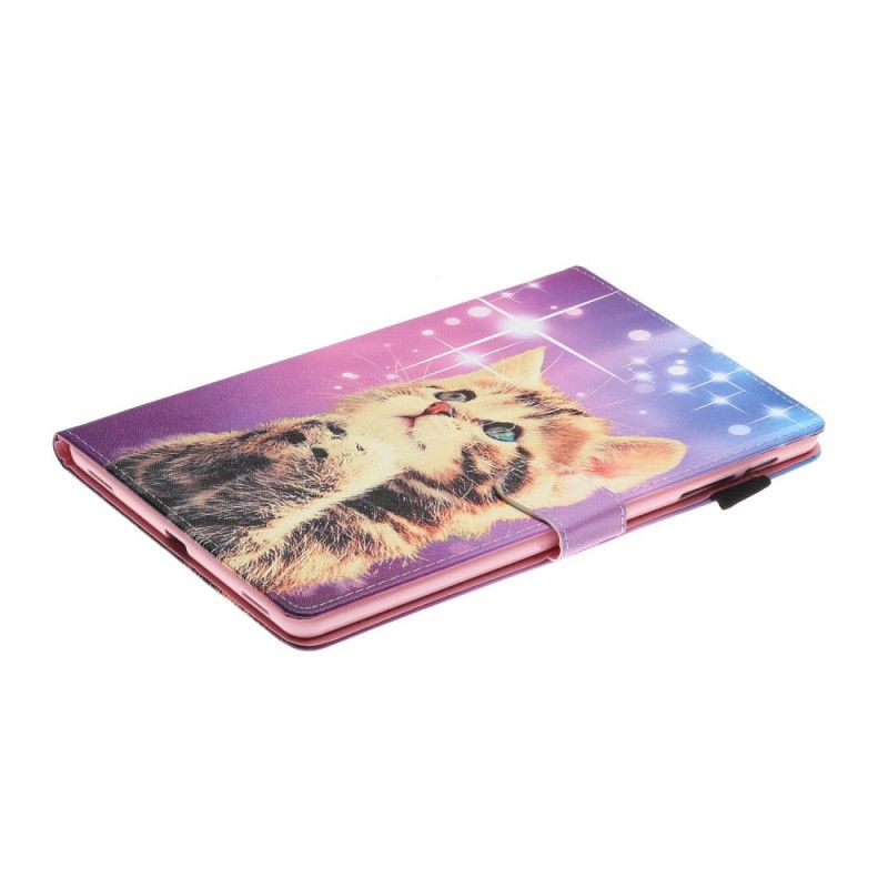 Leren Hoesje Samsung Galaxy Tab A7 Attent Kitten