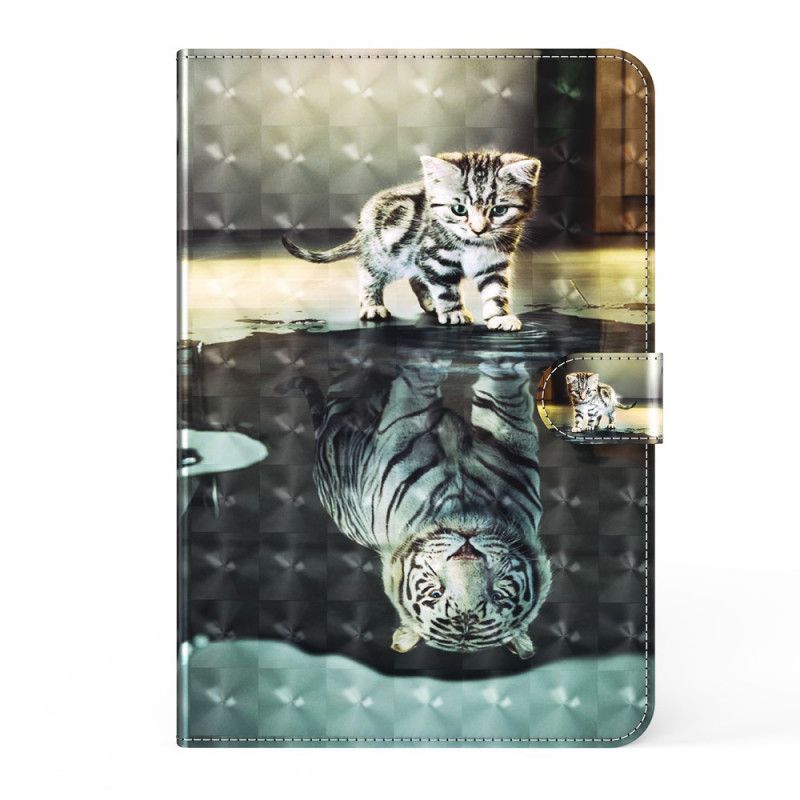 Leren Hoesje Samsung Galaxy Tab A7 Cat Dream Light Spot