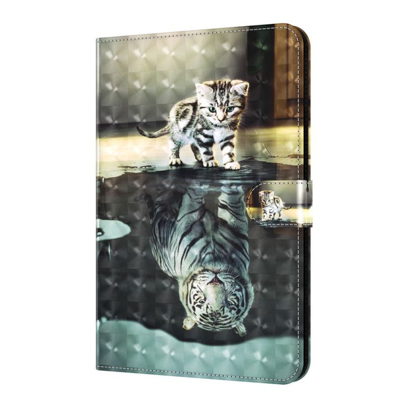 Leren Hoesje Samsung Galaxy Tab A7 Cat Dream Light Spot