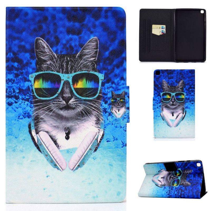 Leren Hoesje Samsung Galaxy Tab A7 Dj Cat