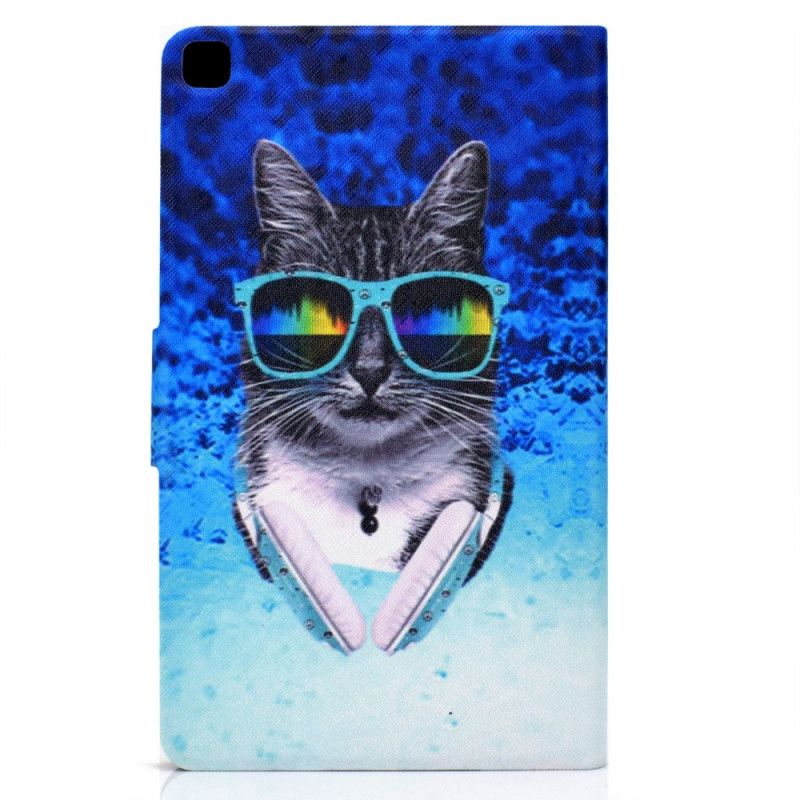 Leren Hoesje Samsung Galaxy Tab A7 Dj Cat