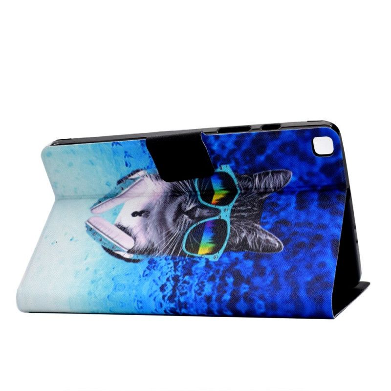 Leren Hoesje Samsung Galaxy Tab A7 Dj Cat