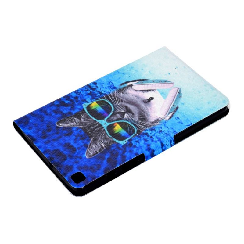 Leren Hoesje Samsung Galaxy Tab A7 Dj Cat