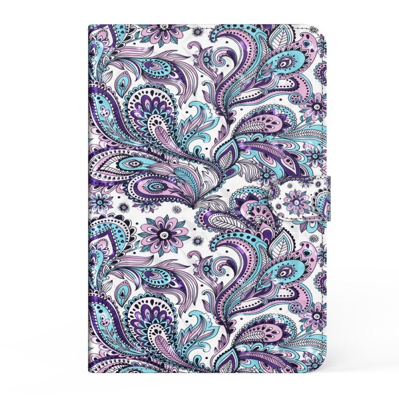 Leren Hoesje Samsung Galaxy Tab A7 Telefoonhoesje Paisley Patroon