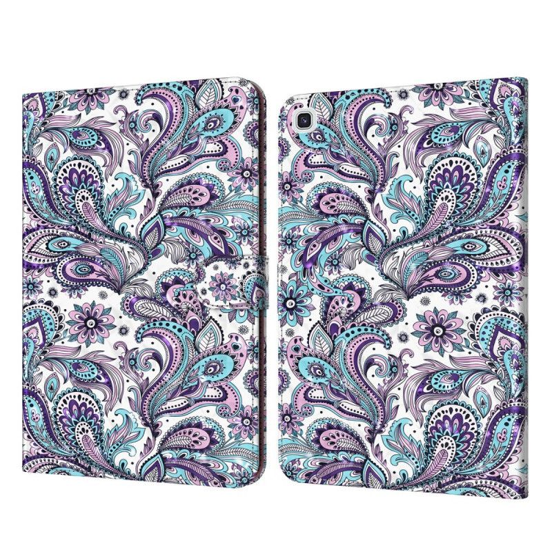 Leren Hoesje Samsung Galaxy Tab A7 Telefoonhoesje Paisley Patroon