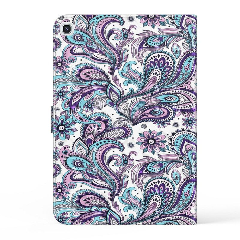 Leren Hoesje Samsung Galaxy Tab A7 Telefoonhoesje Paisley Patroon