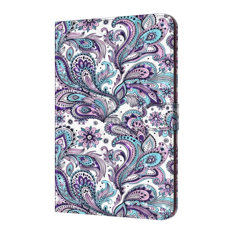 Leren Hoesje Samsung Galaxy Tab A7 Telefoonhoesje Paisley Patroon