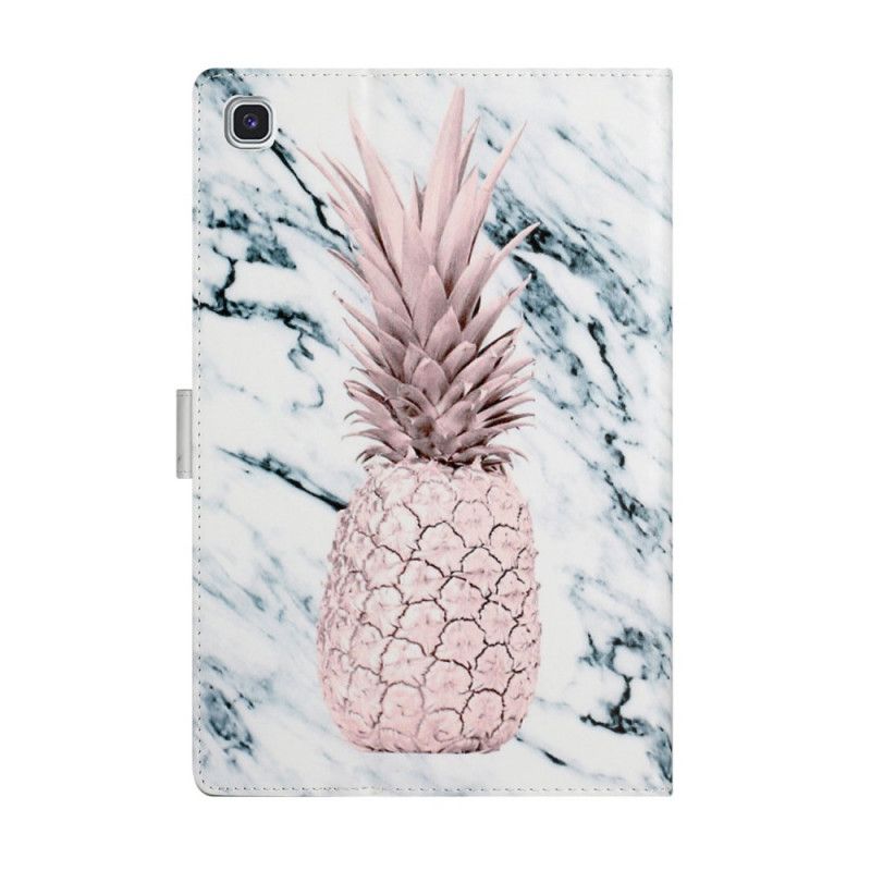 Leren Hoesje voor Samsung Galaxy Tab A7 Ananas