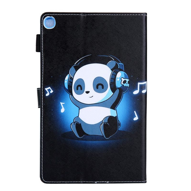 Leren Hoesje voor Samsung Galaxy Tab A7 Funky Panda