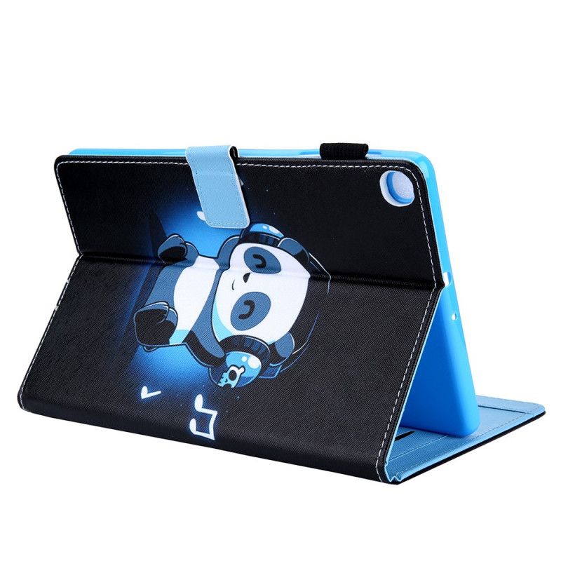 Leren Hoesje voor Samsung Galaxy Tab A7 Funky Panda