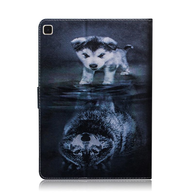 Leren Hoesje voor Samsung Galaxy Tab A7 Puppydroom