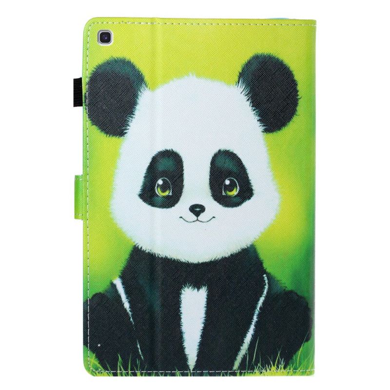 Leren Hoesje voor Samsung Galaxy Tab A7 Schattige Panda