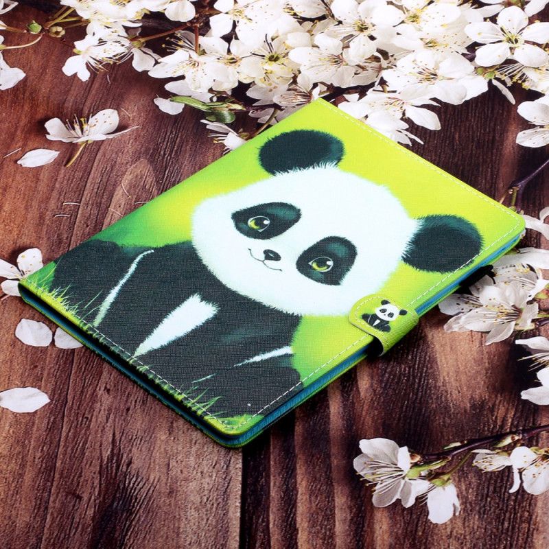 Leren Hoesje voor Samsung Galaxy Tab A7 Schattige Panda