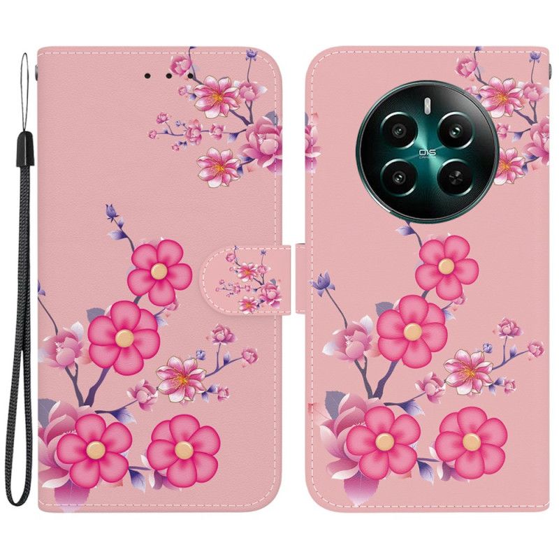 Bescherming Hoesje Realme 12 Plus 5g Sakura Met Riem