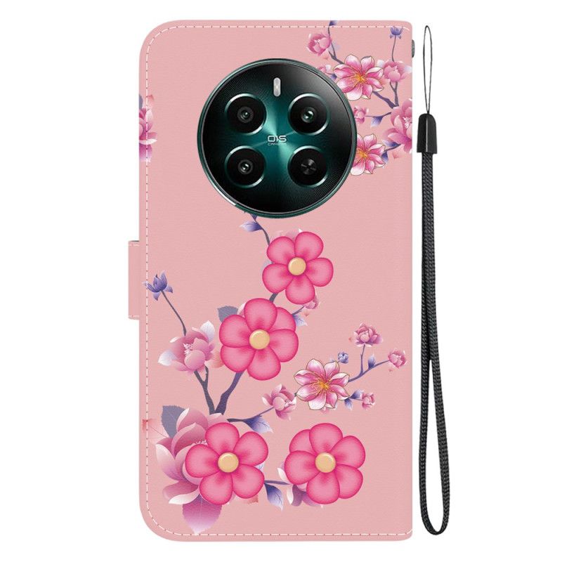 Bescherming Hoesje Realme 12 Plus 5g Sakura Met Riem