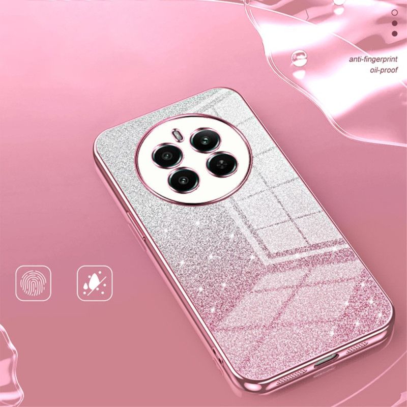 Cover Hoesje Realme 12 Plus 5g Telefoonhoesje Verloopglitter