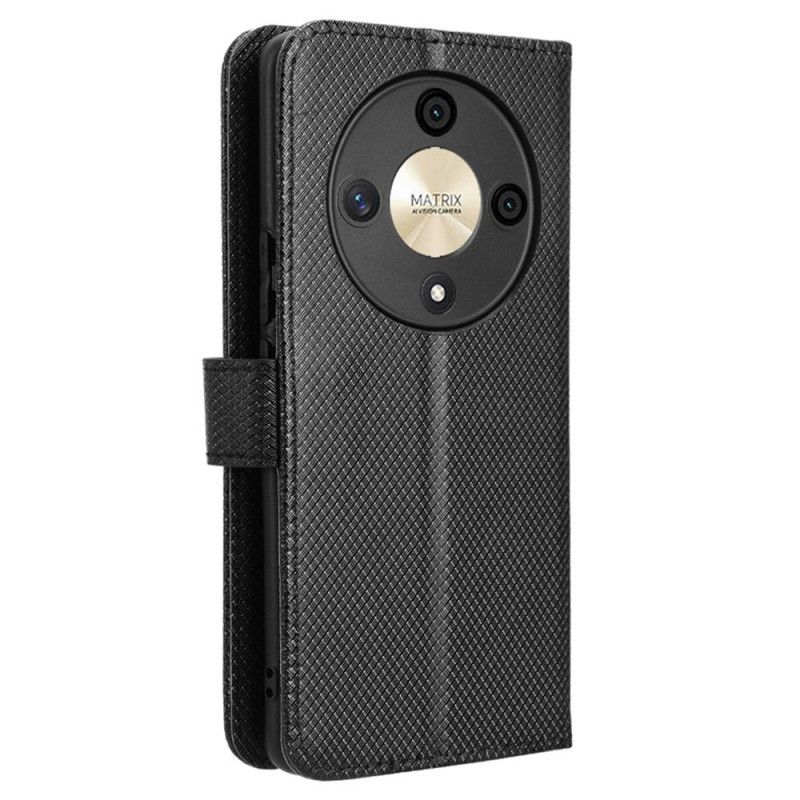 Folio-hoesje Honor X9b / Magic 6 Lite Structuur Met Riem