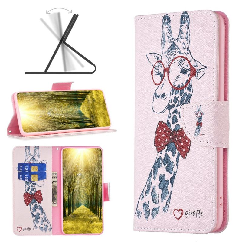 Folio-hoesje Honor X9b / Magic 6 Lite Telefoonhoesje Intello-giraffe