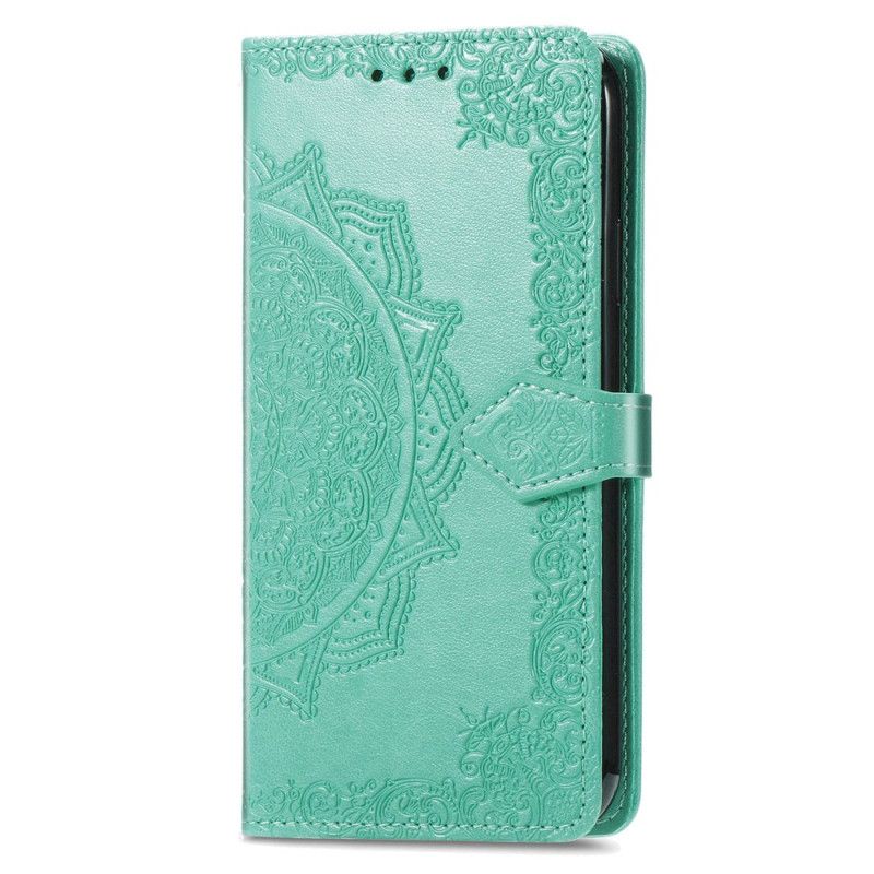 Leren Hoesje Honor X9b / Magic 6 Lite Barokke Mandala Met Riem