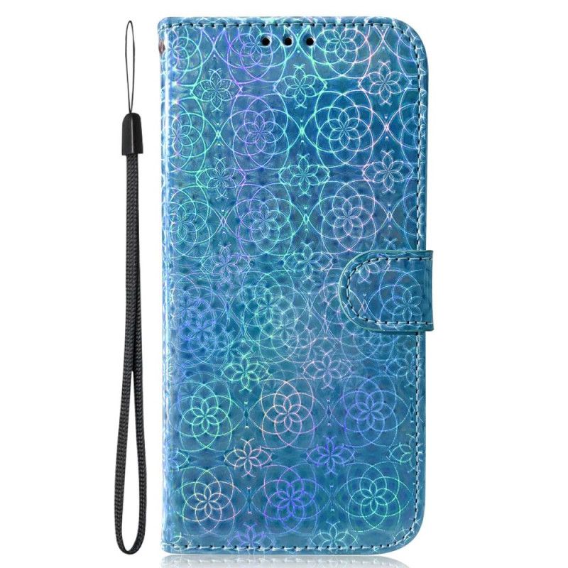 Leren Hoesje Honor X9b / Magic 6 Lite Discostijl Met Bandjes Bescherming Hoesje