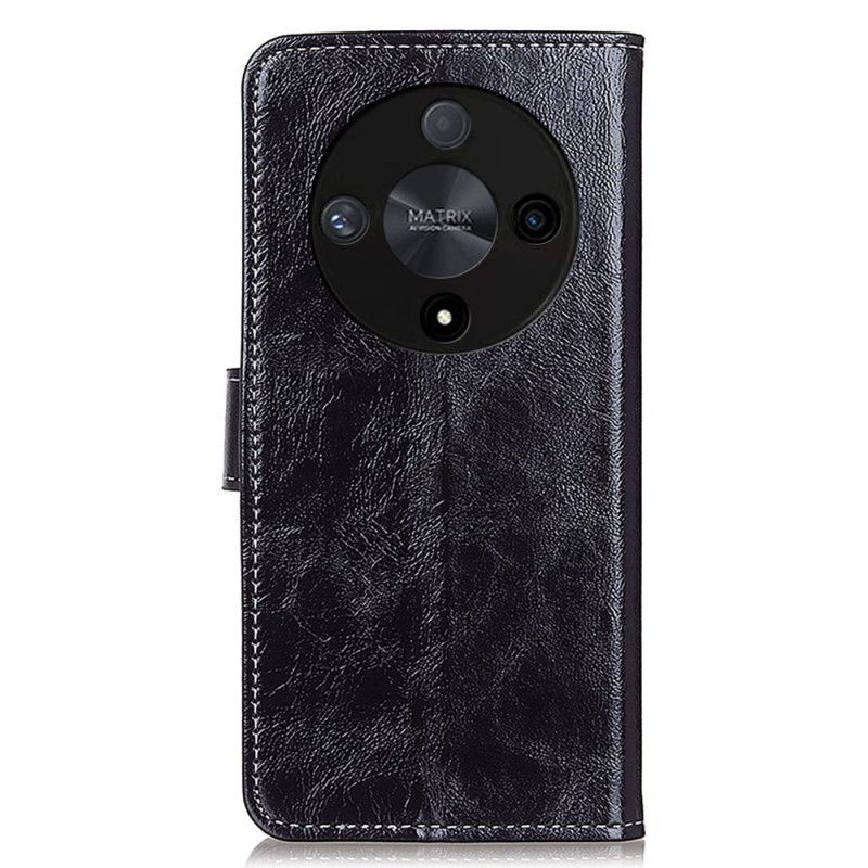 Leren Hoesje Honor X9b / Magic 6 Lite Glanzend Kunstleer Bescherming Hoesje