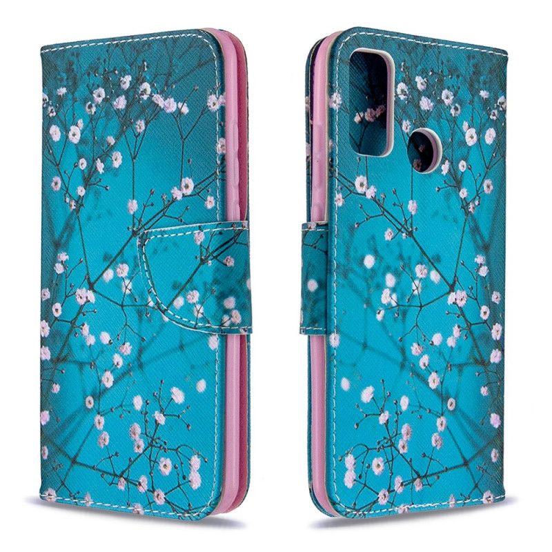 Bescherming Hoesje Huawei P Smart 2020 Telefoonhoesje Bloeiende Boom