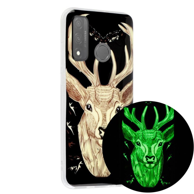 Case Hoesje Huawei P Smart 2020 Telefoonhoesje Fluorescerend Majestueus Hert