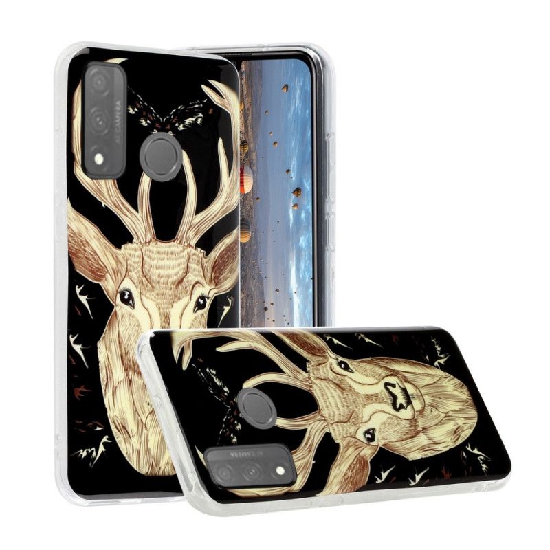 Case Hoesje Huawei P Smart 2020 Telefoonhoesje Fluorescerend Majestueus Hert