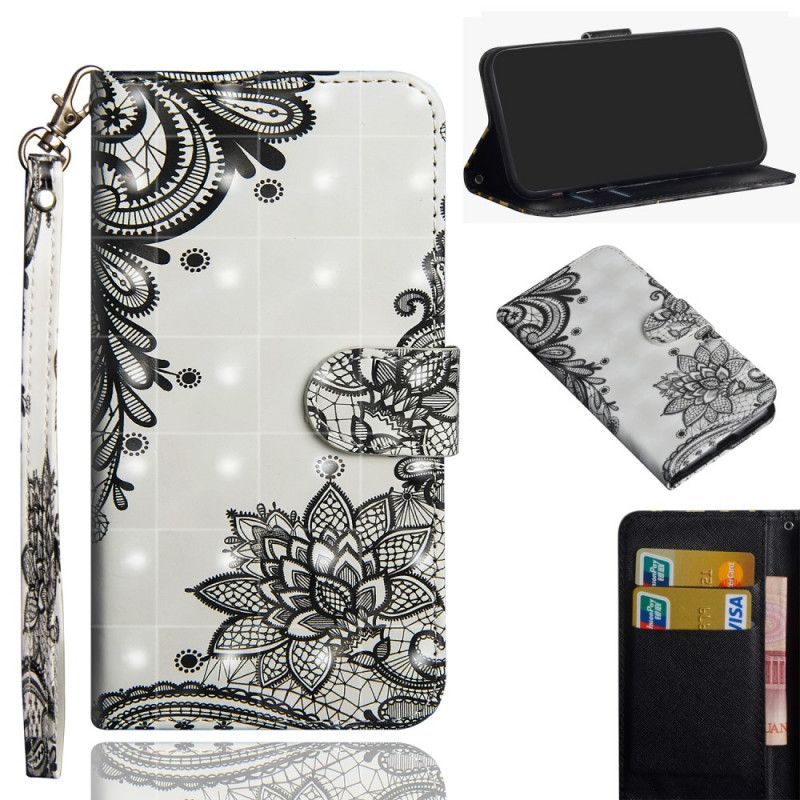 Cover Folio-hoesje Huawei P Smart 2020 Telefoonhoesje Chique Kant